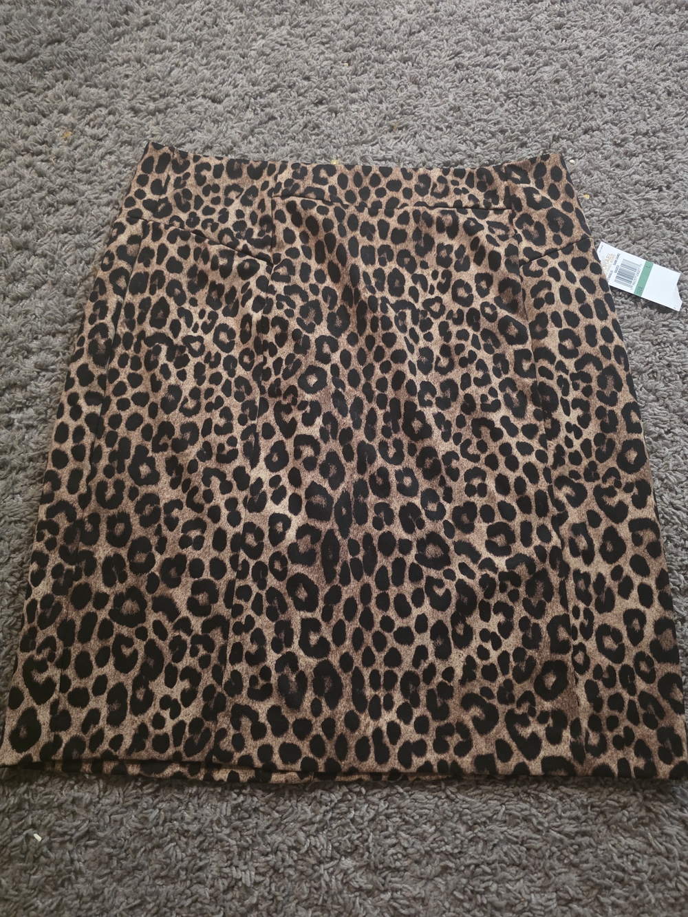 Michael Kors Leopard Print Pencil Skirt - Brown & Black